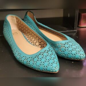 Joe's Jeans Teal Flats Women Size 7 1/2